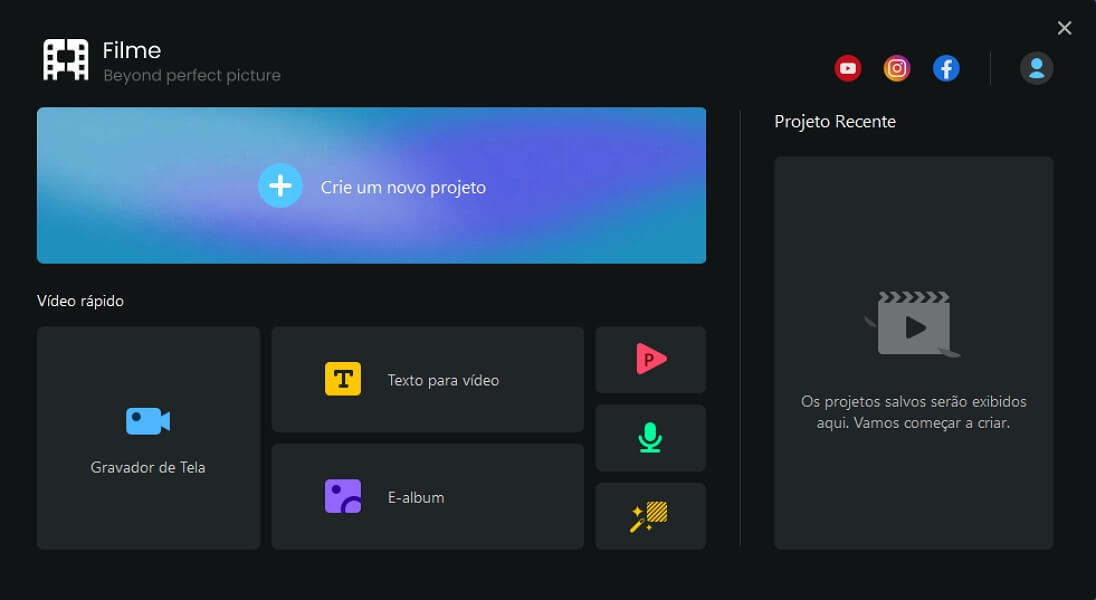 Abrir iMyFone Filme no PC