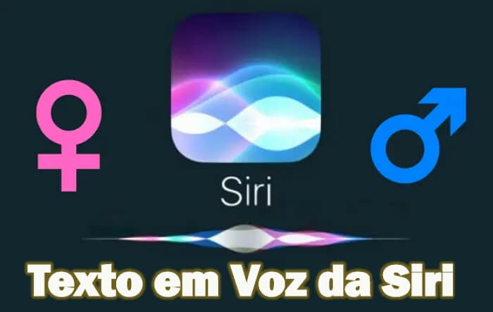 Converter texto em voz de Siri