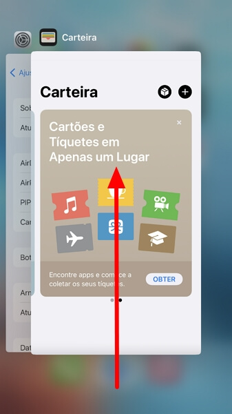 Desativar os aplicativos em segundo plano