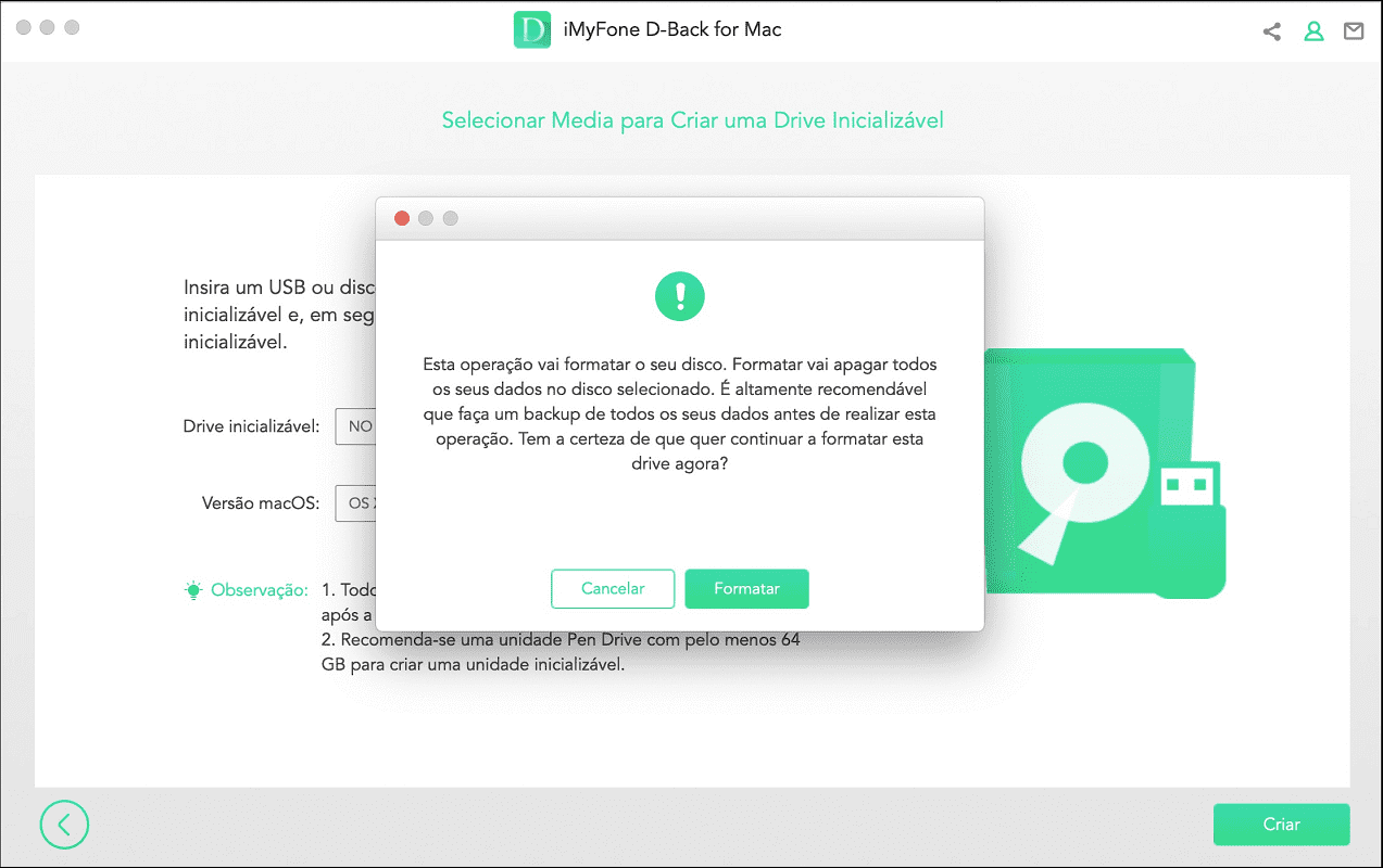 Formatação e recuperação do Mac travado