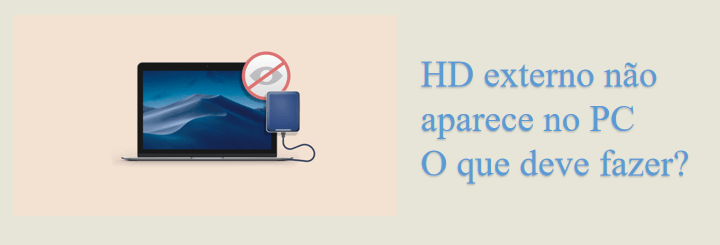 HD não aparece no PC? [4 Formas!]