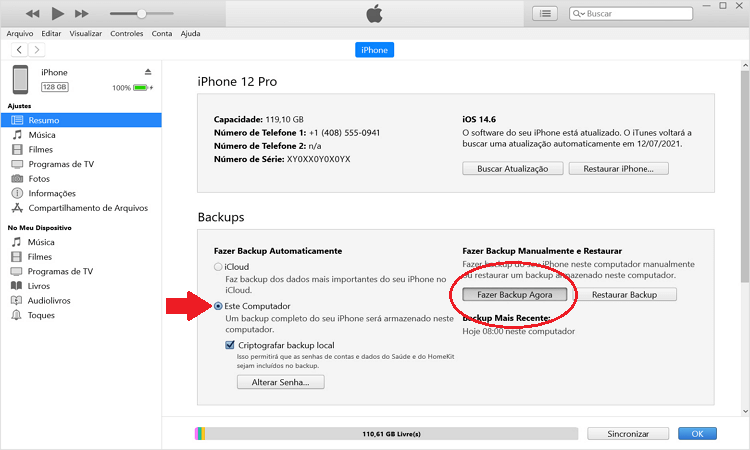 transfere WhatsApp ios para Android fazeendo backup com itunes