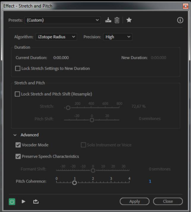 adobe audition effect