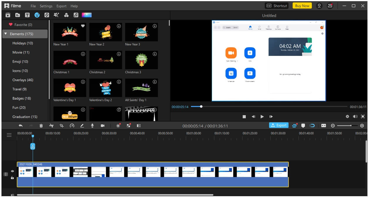filme edit zoom meeting