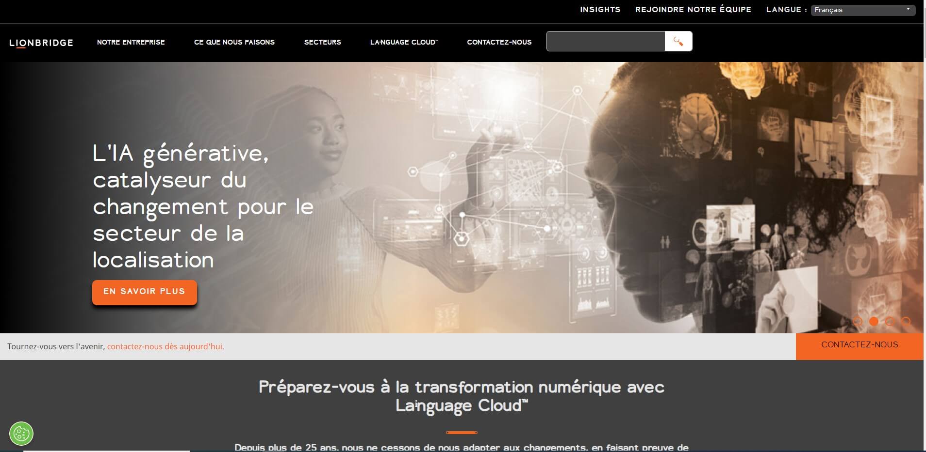 Traducteur IA - Lionbridge