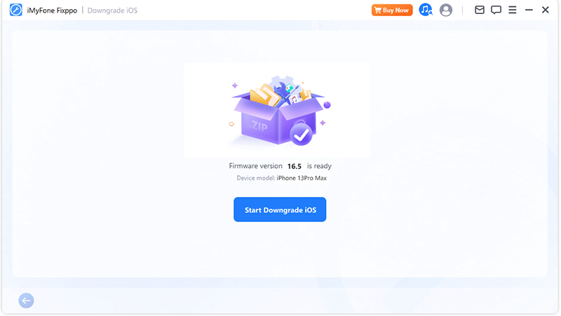 Ξεκινήστε την υποβάθμιση του iOS