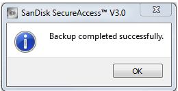 sandisk secureaccess afritun tókst