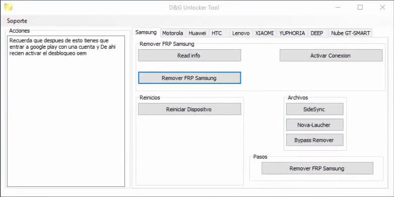 Come Utilizzare D&G Password Unlocker per Bypassare Tutti i Blocchi FRP su Android