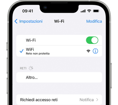 Controllare lo stato della connessione di rete