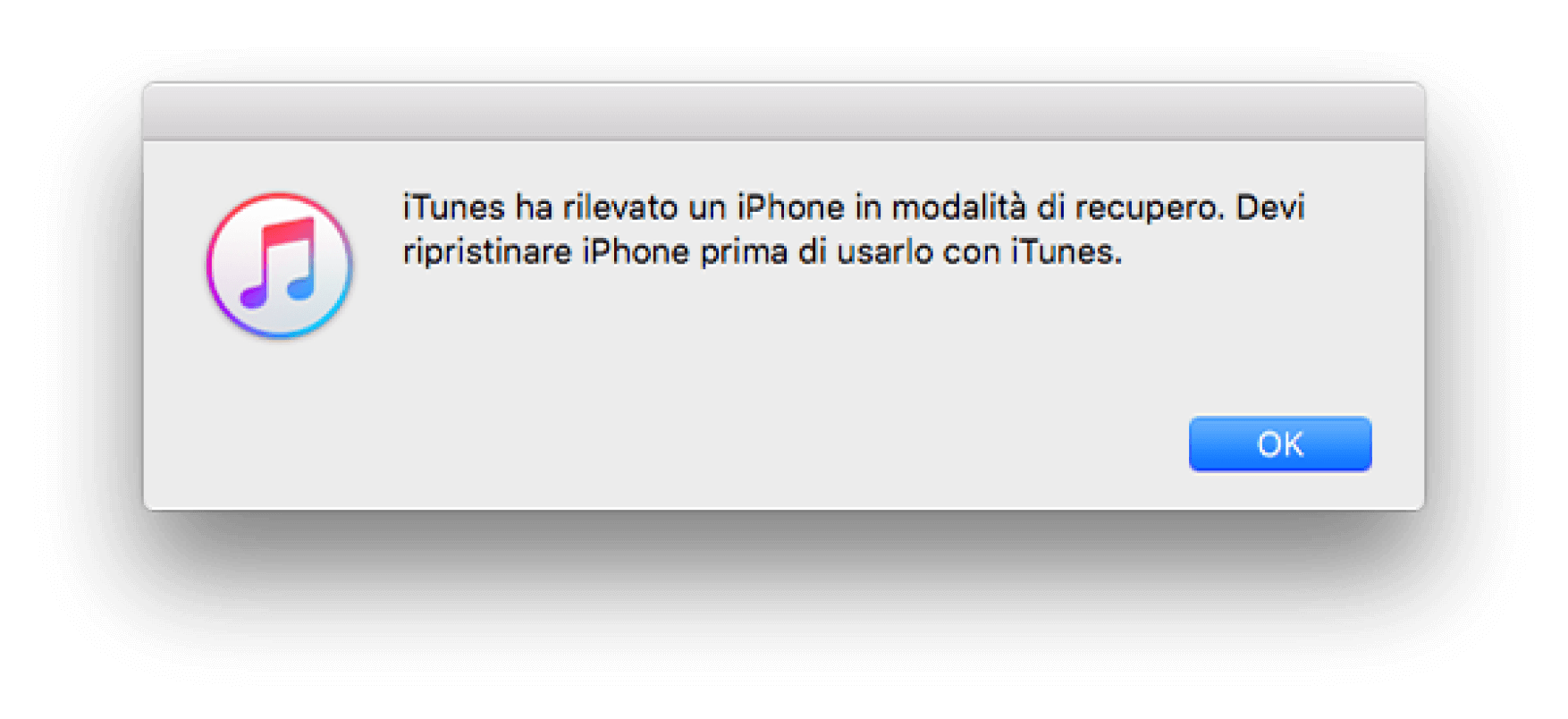 Utilizzate iTunes per risolvere il problema dell'iPhone che non si accende
