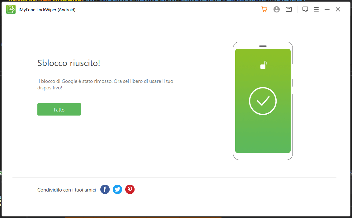 rimuovere il blocco Android