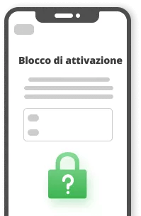 password di blocco attivazione dimenticata