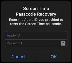 atiestatiet ekrāna laika piekļuves kodu iPhone tālrunī