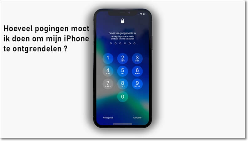 Hoe vaak komt de fout 'Verkeerde code' voor op iPhone?