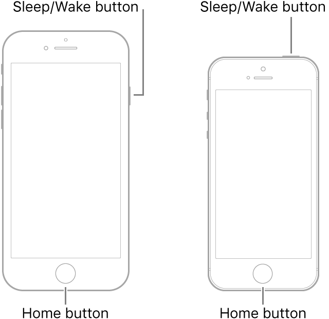 forceer herstart iPhone 6 of eerdere modellen