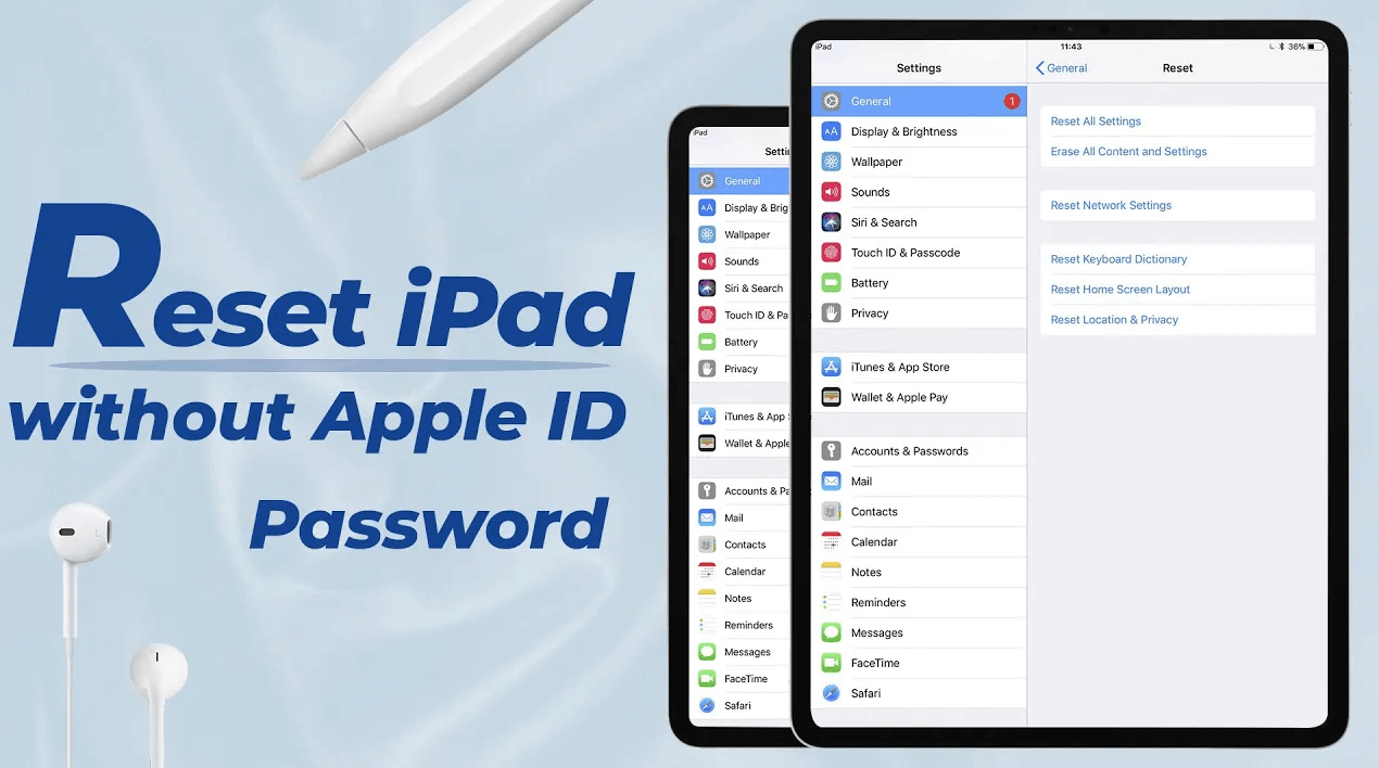 Hvordan tilbakestille iPad uten iCloud-passord? 5 velprøvde måter!