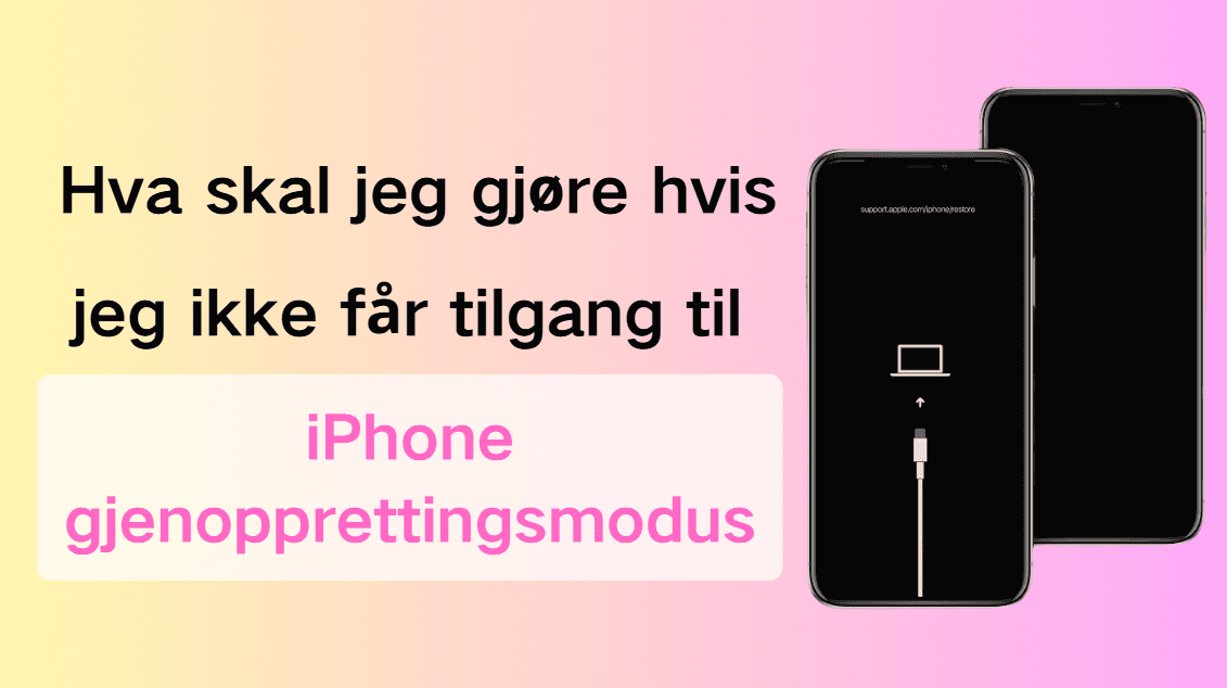 Hva skal jeg gjøre hvis jeg ikke får tilgang til iPhone-gjenopprettingsmodus?