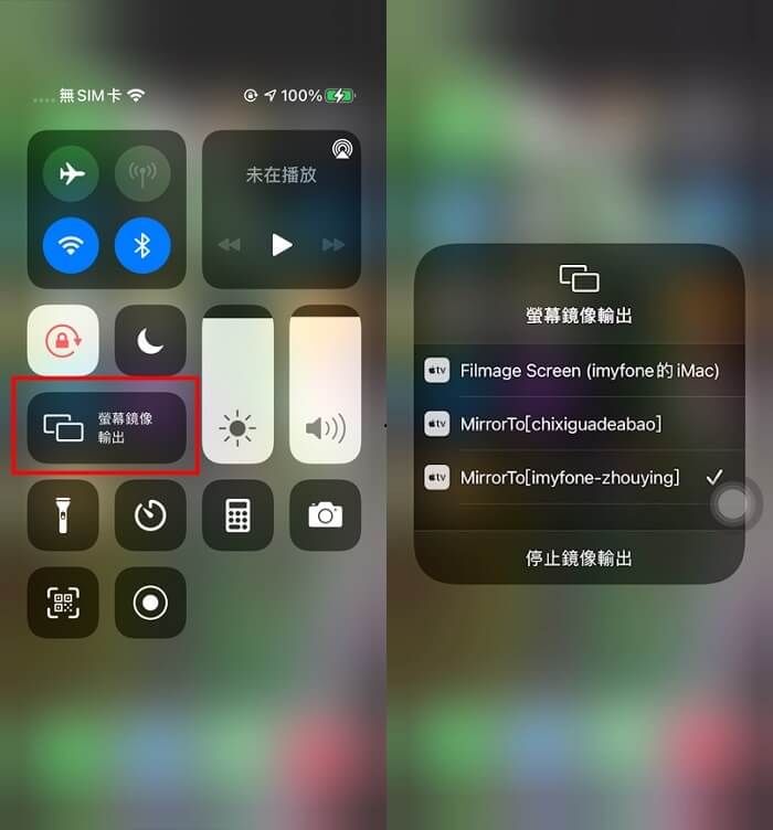 Mirrorto 投影